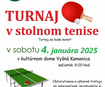 Aktuality / Turnaj v stolnom tenise - foto