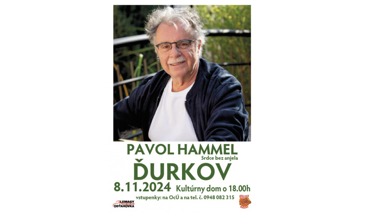 Pozvánka na koncert Pavla Hammela v Ďurkove