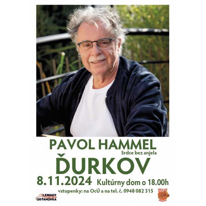 Pozvánka na koncert Pavla Hammela v Ďurkove