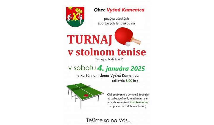 Turnaj v stolnom tenise